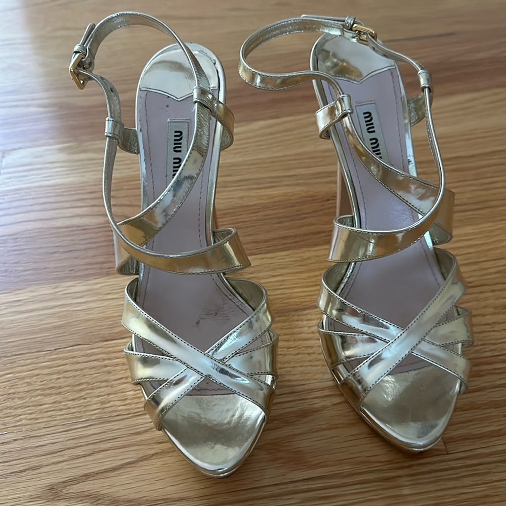 Great Quality Authentic Miu Miu Platform Stiletto… - image 1